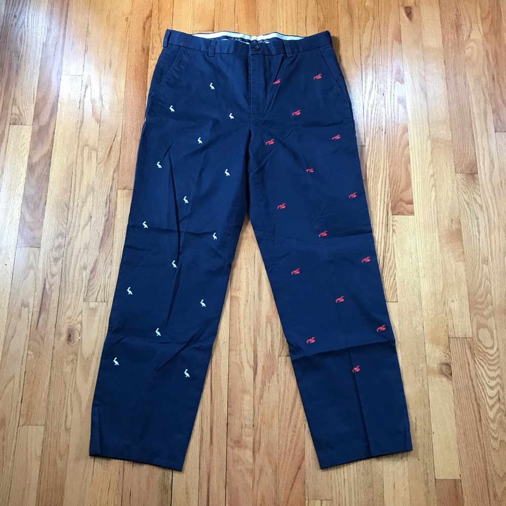 Brooks Brothers Clark Navy Chinos 36x31